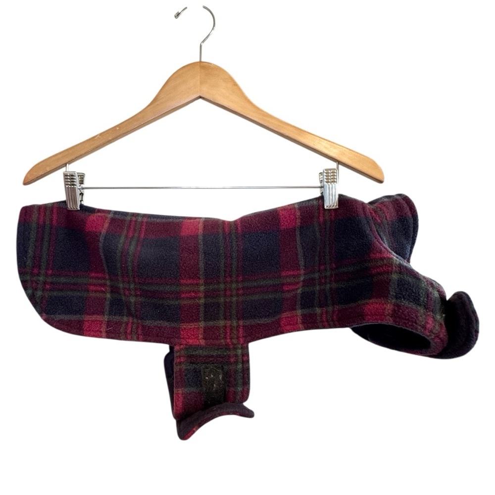 🌈 6/$60 Dog Fleece Sweater 19 Inch Collar To Back Velcro Wrap Around Reversible